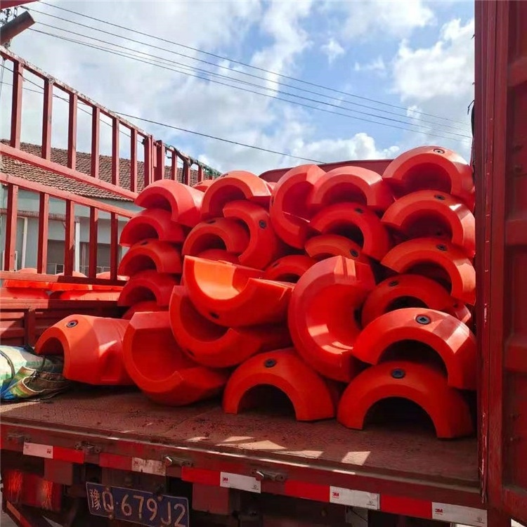 Marine Use EPS Foam Filled Floating Pontoon Cable Floats Floater for Dredging Pipeline