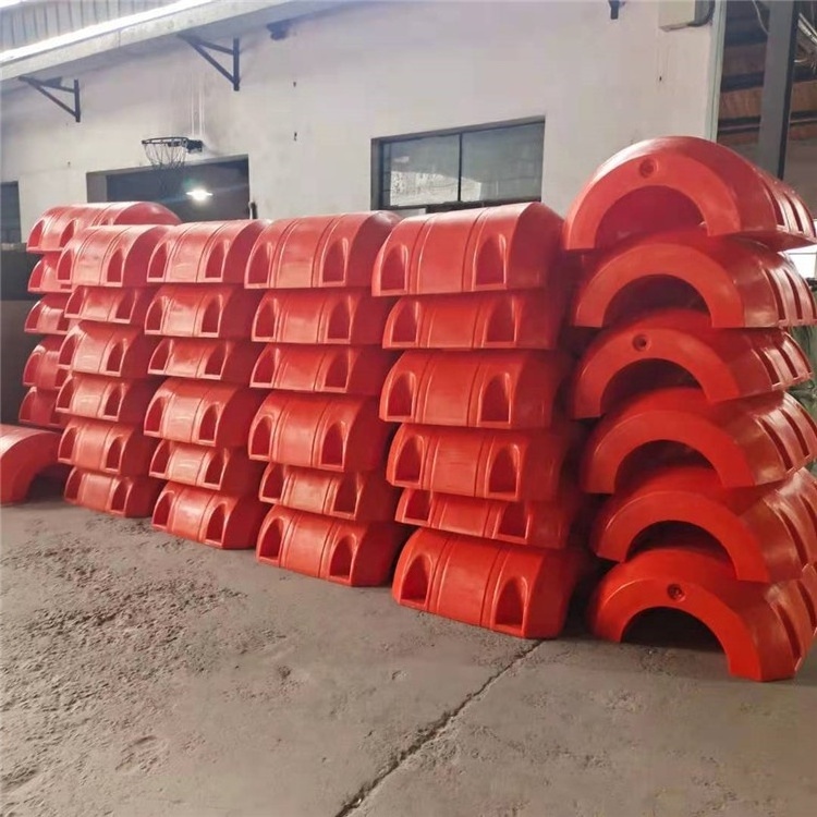 Plastic Pontoon Floats Anti-UV Excavator Floating Pontoon Marina Usage