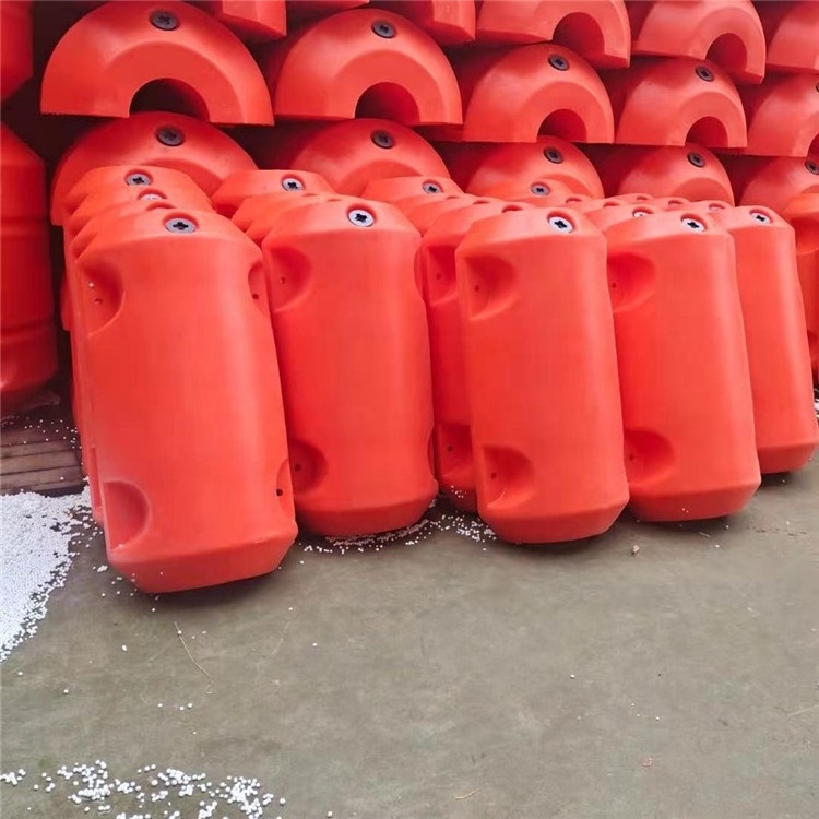 19.7 Inch Floating Dredger HDPE Dredging Pipe Plastic Floating Buoy Filled with EPS