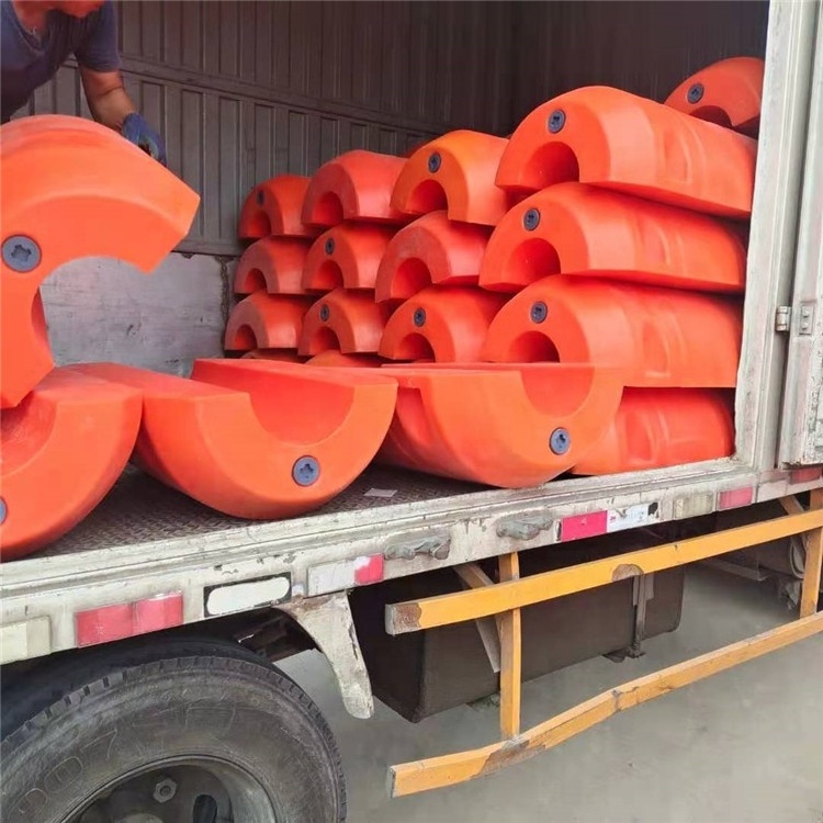 Marine Use EPS Foam Filled Floating Pontoon Cable Floats Floater for Dredging Pipeline