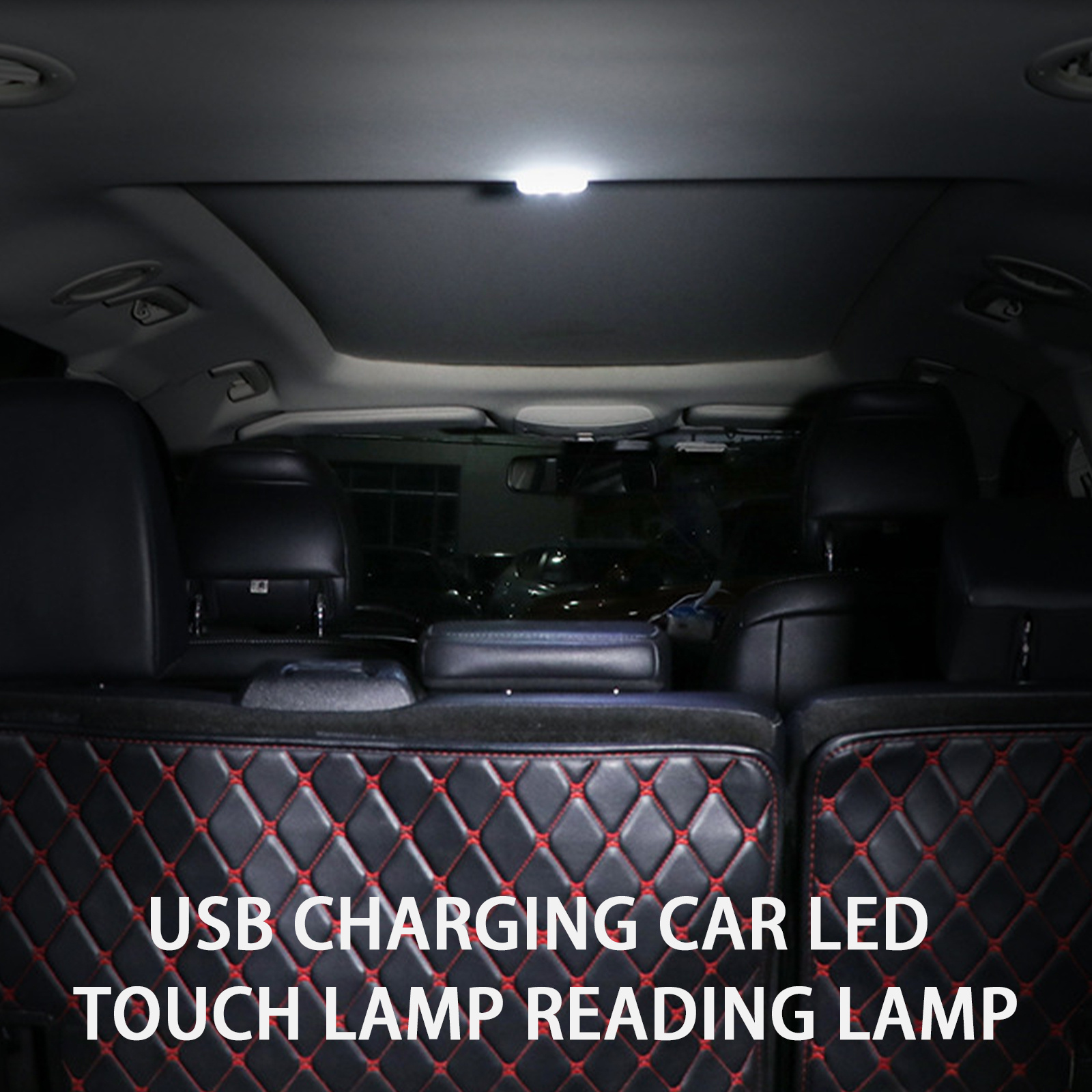 CARCTR Car Interior Light  Auto Roof Ceiling Reading Lamp LED Car Styling Touch Night Light Mini USB Charging Car Light