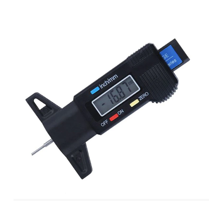 Digital Tread Depth Gauge For Car Tyre Tire Meter Thickness Gauges Automobile Tire Wear Detection Measuring Tools Depth Caliper