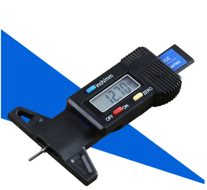 Digital Tread Depth Gauge For Car Tyre Tire Meter Thickness Gauges Automobile Tire Wear Detection Measuring Tools Depth Caliper