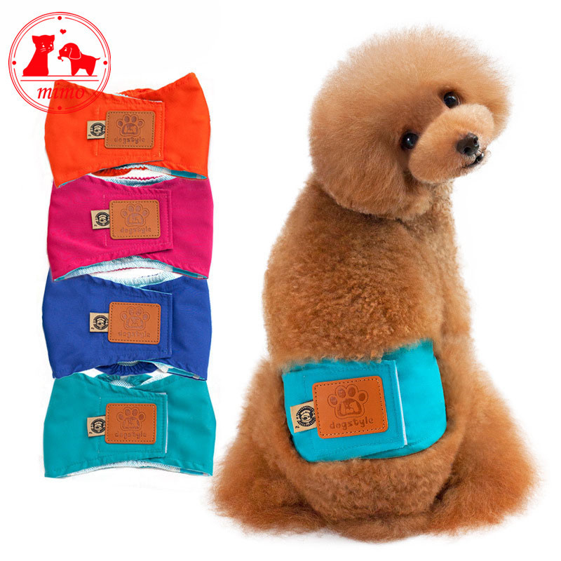 Washable Male Dog Diapers Reusable Durable Comfortable Puppy Pet Dog Belly Warp Physical Pant for Small Medium Large Dogs S - XL