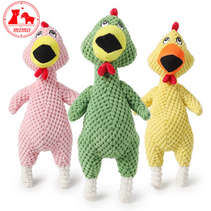 Pet Dogs Toys Popular Funny Screaming Chicken Plush Soft Chewing Interactive Toy Squeak Toys