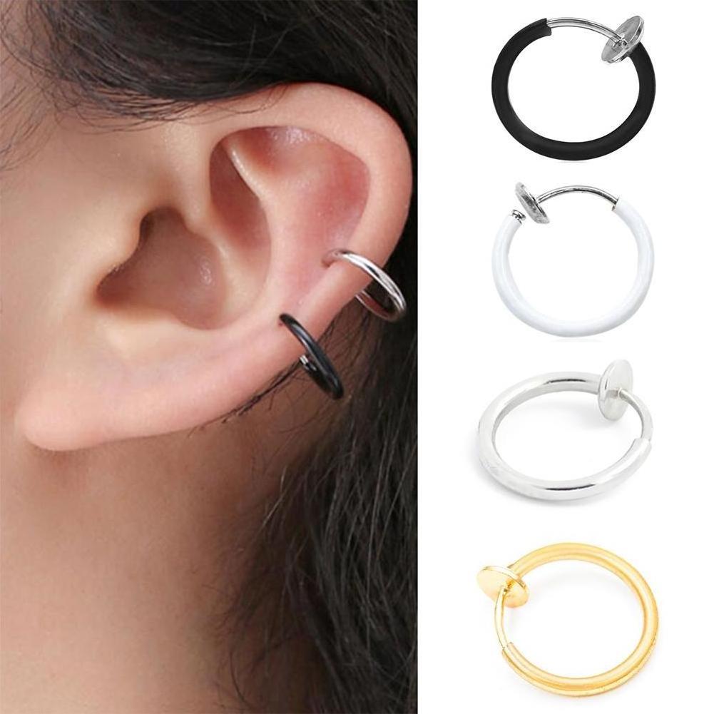 Magnetic Nose Ring for Women Men Reusable Alloy False Nose Hoop Jewelry for Party Bar