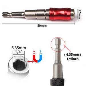 1/4" Hex Magnetic Screw Drill Tip Tool Quick Change Locking Bit Holder Drive Guide Drill Bit Screwdriver Pivot Drill