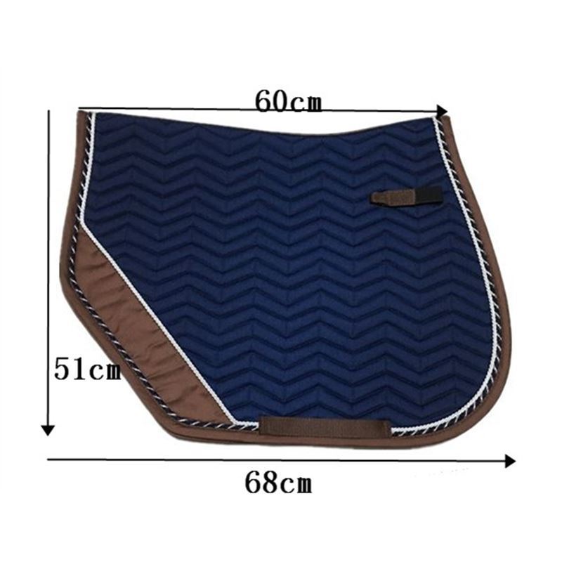 Cotton Composite Horse Saddle Pad Blue Saddle Pads For Horse Saddle Pad Breathable Sweat-absorbent Wear-resistant