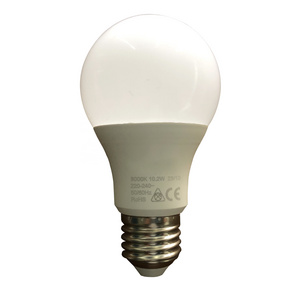 Hot Selling Indoor Lighting Energy Saving E27 10W 3000K A60 BULBO LED Light Bulb