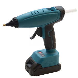 High Quality Portable Lightweight Lithium Battery Powered Cordless Heat Glue Gun Machine Hot Melt Glue Gun