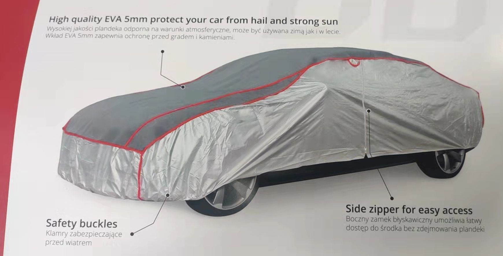 Durable Advanced EVA Car Full Cover Winter Hail Protection Car Cover Strong Sun Protection Car Cover