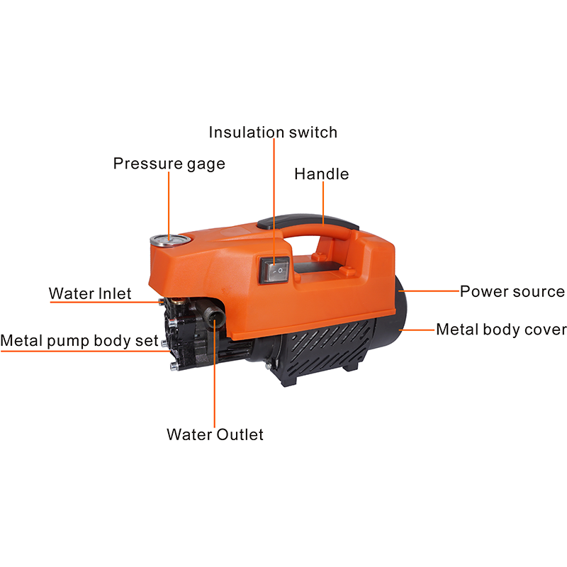 110-220V 1.1KW Household High Quality Induction Motor Electric High Pressure Car Washer Cold Water Jet Cleaner