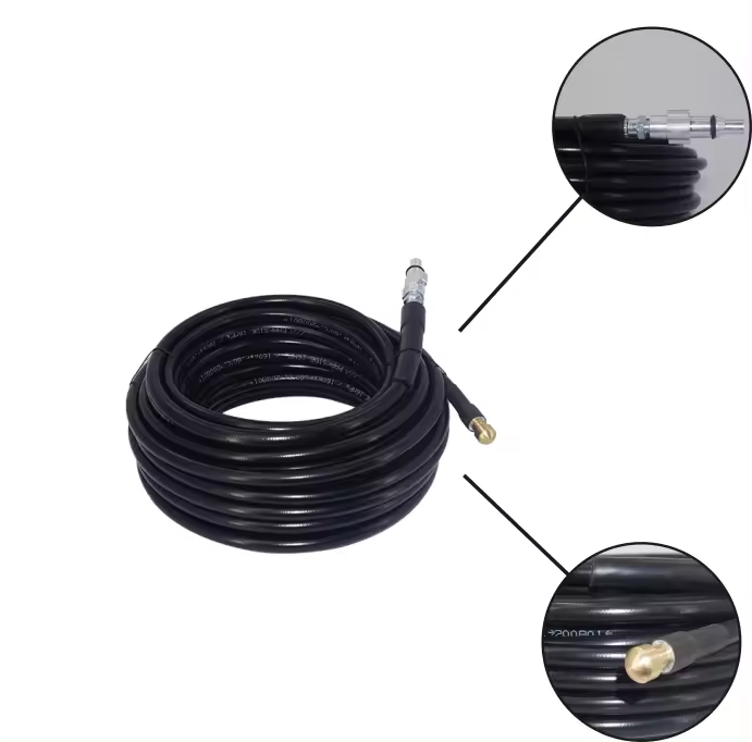 Sewer Drain Water Cleaning PVC Rubber Hose/ Water Jet Hose 150 bar  for Car Wash High Pressure Washer