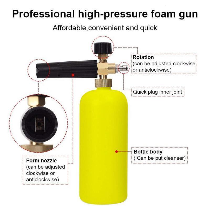 Hot Selling Foam nozzle Adjustable Pressure Nozzle Foam Generator With 1/4 In Connector Car Snow Foamer Washer Clean