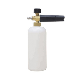 Pressure Washer Foam Cannon, Snow Foam Lance Adjustable Soap Dispenser Nozzle 1L Bottle Compatible with 1/4" Quick Release