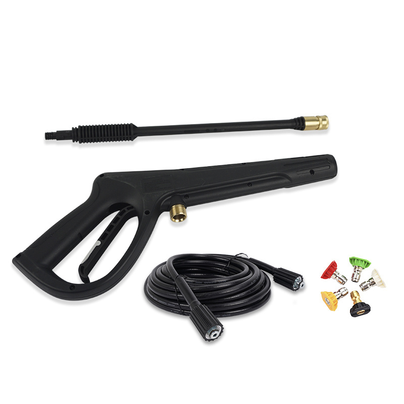 high pressure cleaning M22*1.5 160bar water gun with brass quick connection rod