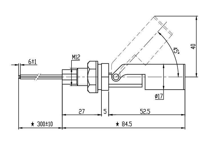 MR-L8 Float Ball Water Level Switch Liquid Sensor