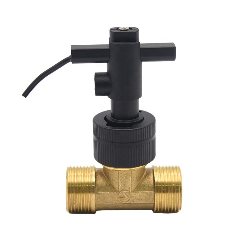 Magnetic Reed Switch Water Paddle Flow Switch For Connected With Copper Water Pipe