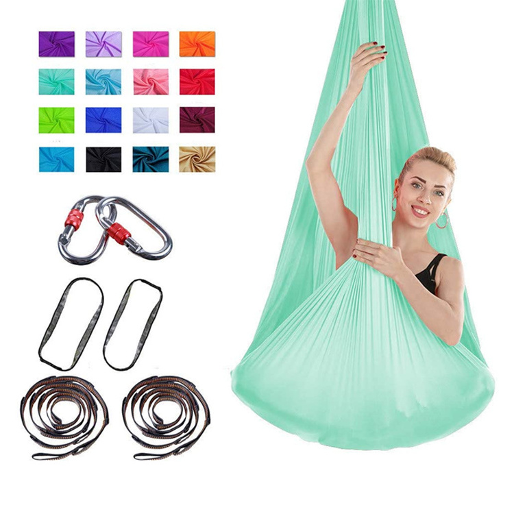 New Shape Aerial Fly Yoga Swing Hammock Set for Home Yoga Pilates Exercise