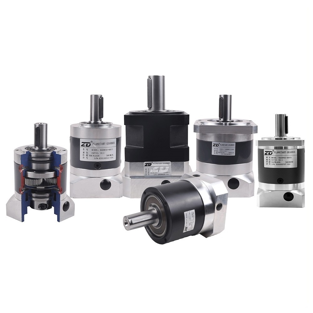 ZD High Precision Low Backlash Spur Helical Gear Servo Motor Planetary Speed Reducer Gearbox