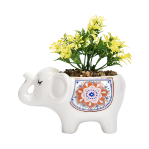 ceramic succulent flower plant pot Cute cartoon pot colorful elephant pot