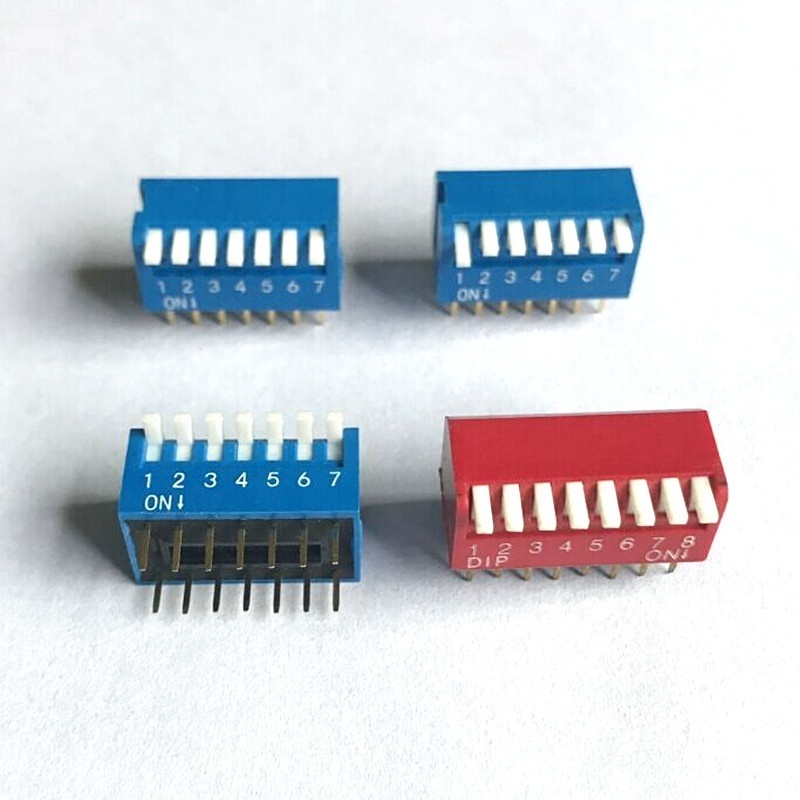 Slide DIP switch with 2.54mm pitch 1 2 3 4 5 6 7 8 9 10 11 12 position connector