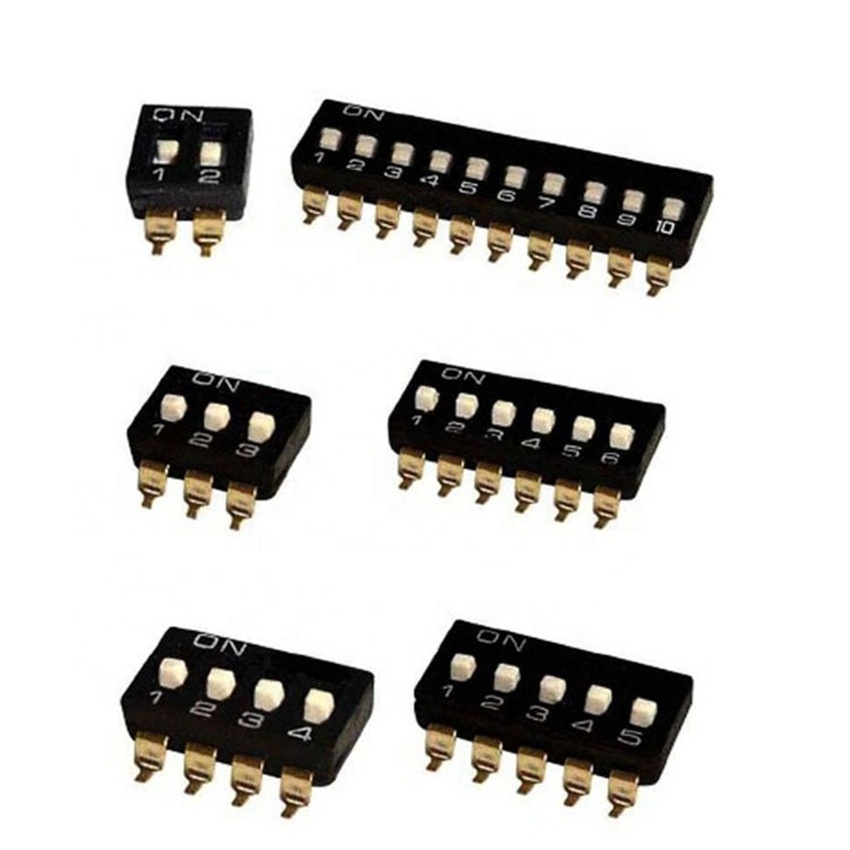 SMD Slide dip switch 2.54 mm pitch 2 Position 3 Position 4 Position