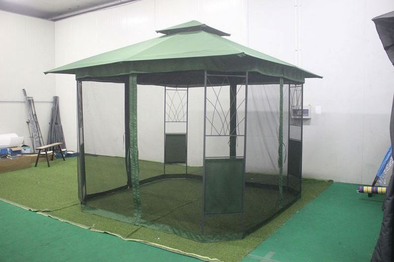 Hot selling manufacturers supply waterproof portable iron gazebos for large tents with mosquito outdoor gazebos