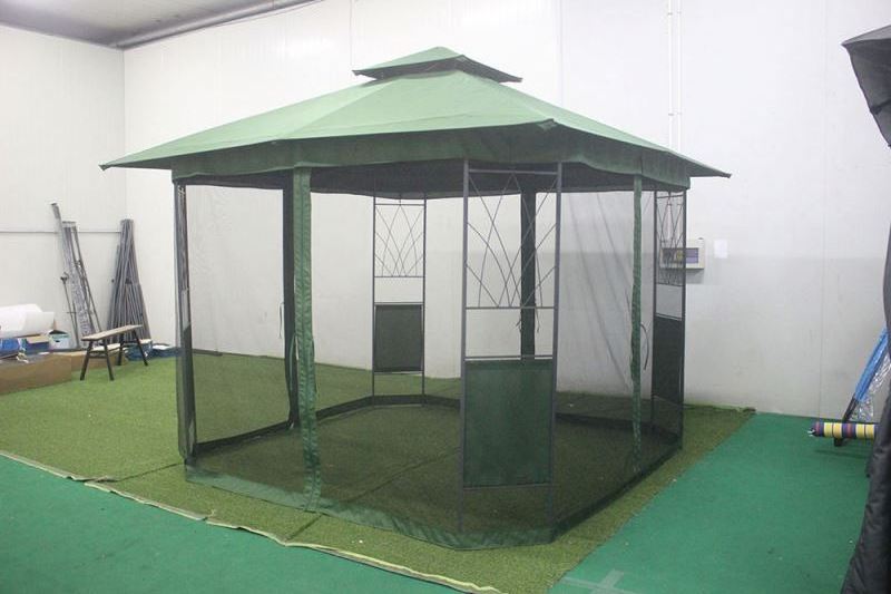 Hot selling manufacturers supply waterproof portable iron gazebos for large tents with mosquito outdoor gazebos