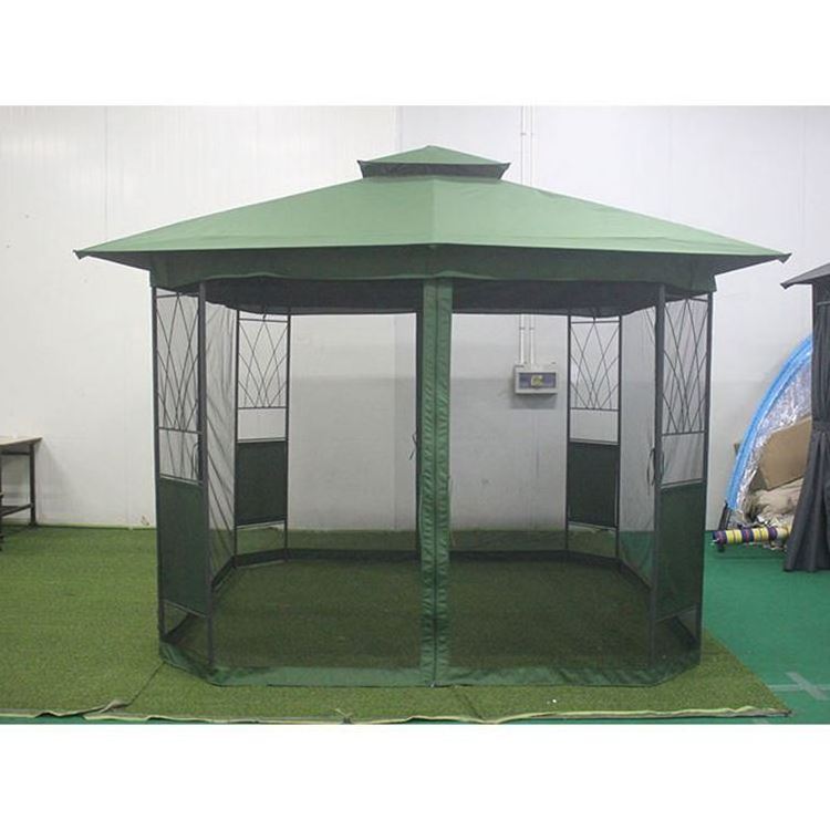 Hot selling manufacturers supply waterproof portable iron gazebos for large tents with mosquito outdoor gazebos