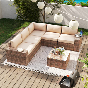 Cheap Rattan Garden Furniture Rattan Wicker Sofa Patio Furniture Flat Pack Outdoor Furniture