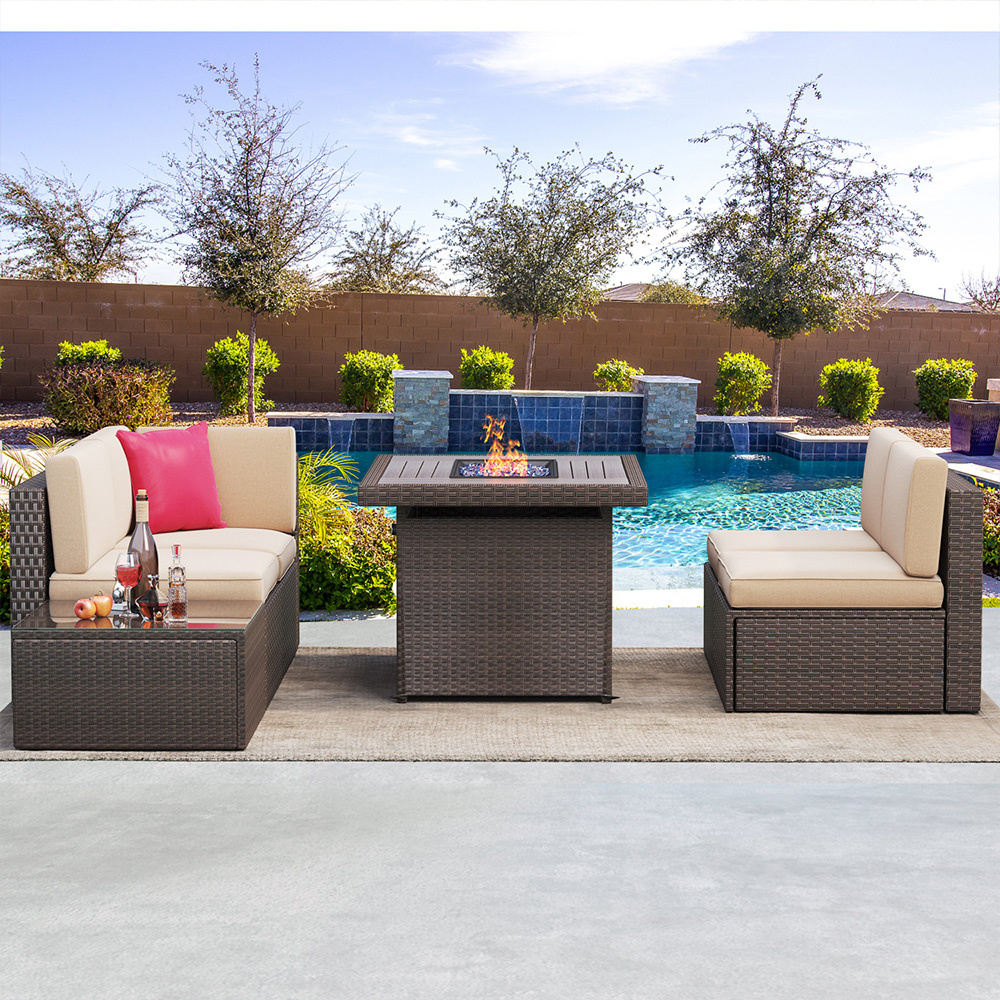 Rattan Furniture Wicker Rattan Outdoor Garden Furniture Sofa Garden Patio Furniture Set