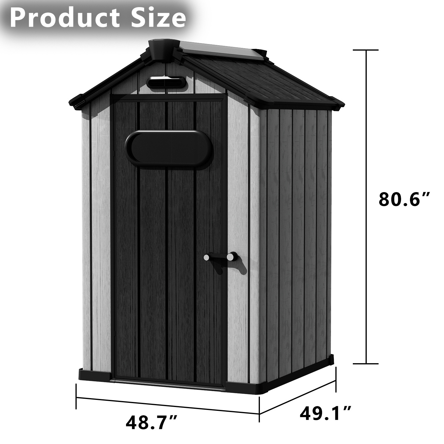 10 x 10ft Outdoor Backyard Plastic Garden Storage Shed