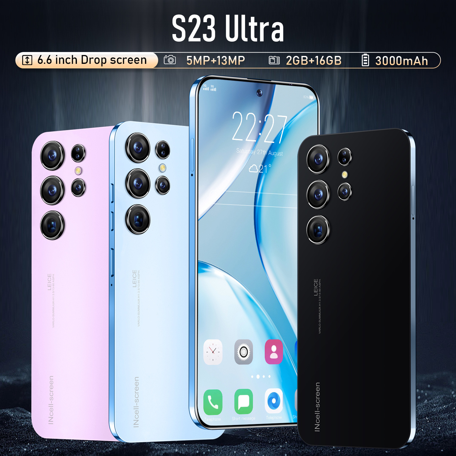 2023 New Drop shipping S23 Ultra Mobile Phone with Smart Phones 3G and 4G 5G Smartphone S23 PLUS Ultra