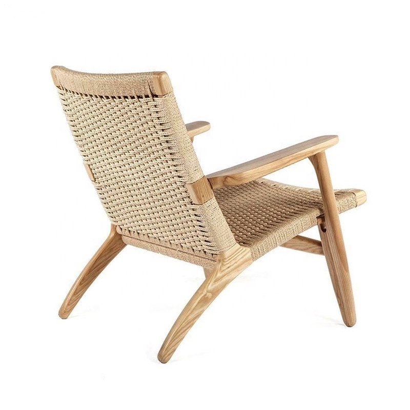 Morezhome modern designer rattan wooden lounge chair leisure chair