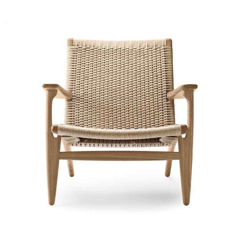 Morezhome modern designer rattan wooden lounge chair leisure chair