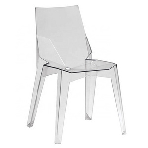 Modern unique stackable designer dining room chair plastic without arms