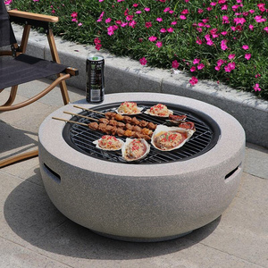 Outside Garden heater 2 in 1 wholesale charcoal and Wood Burning  Round Fire Pit brazier for outdoor