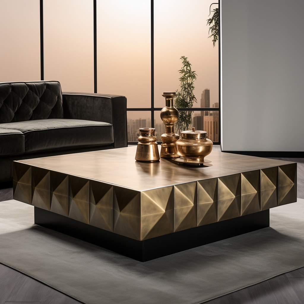 Mrs Woods Nordic Luxury Modern Style Furniture Stainless Steel Gold Mirror Coffee Table