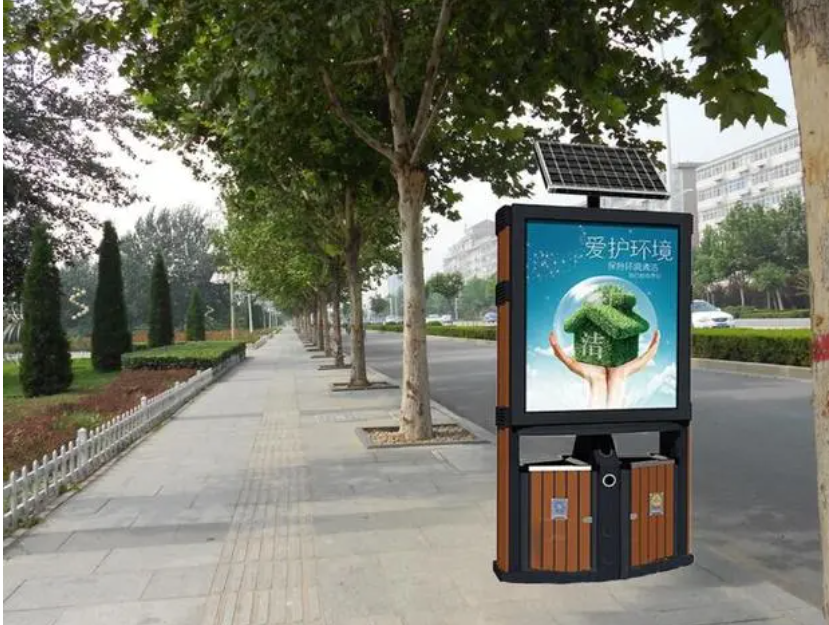 Manufacture Lower Price Outdoor Solar Powered  Bus Stop Bus Shelter Road Billboard LED Light Box Scrolling System Advertising