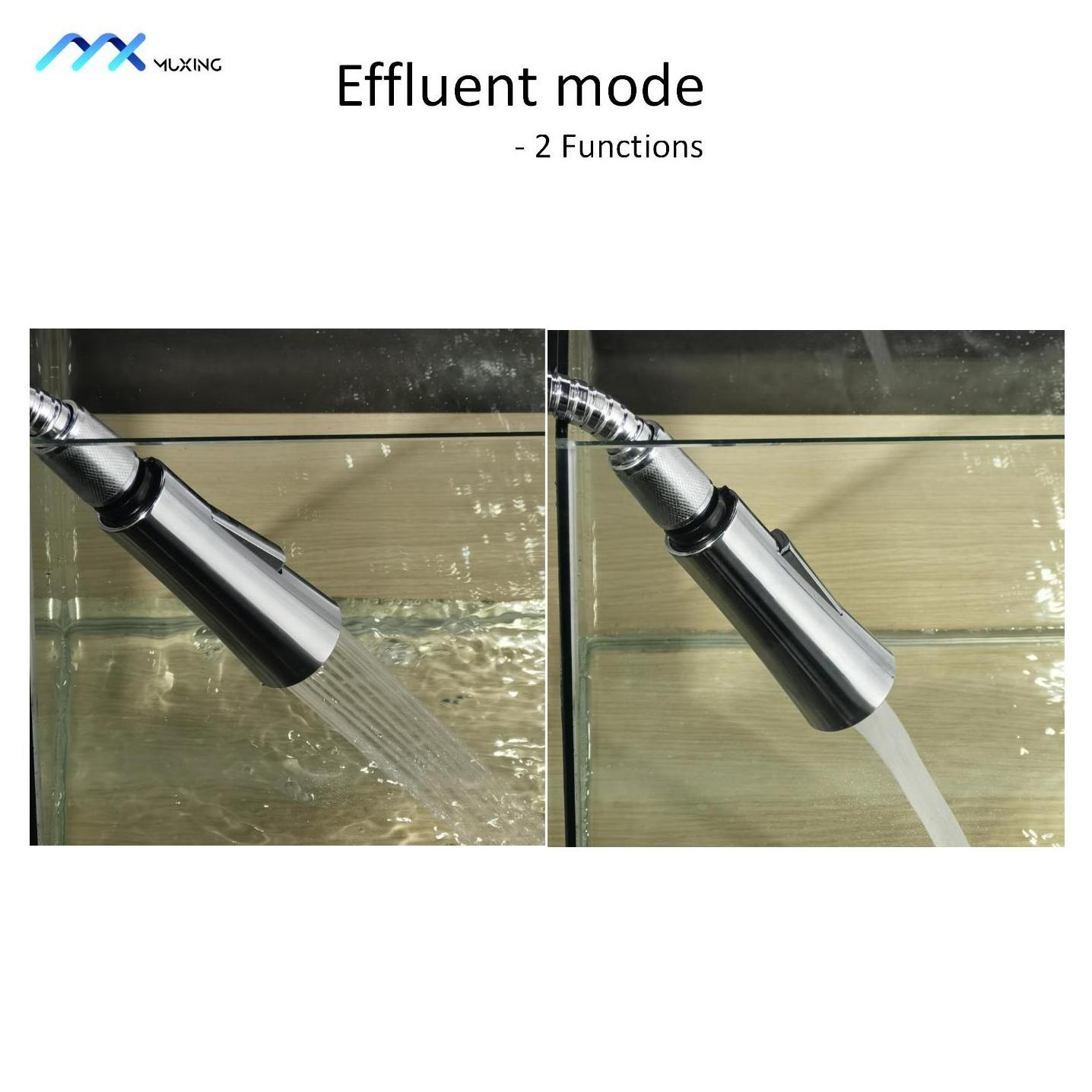 Kitchen replacement 3 mode kitchen faucets trumpet silicone tap shower spray head 360 Rotatable Booster Shower and Water Saving