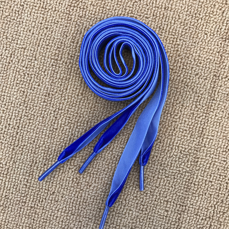 Velvet silk shoelaces 16mm width 80-180cm flat shoe laces colorful flat shoelaces for leather shoelaces