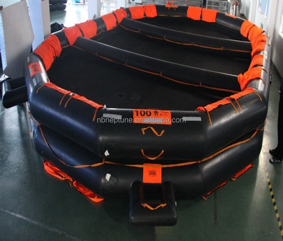 SOLAS Double Side Available Reversible Life Raft 100 person