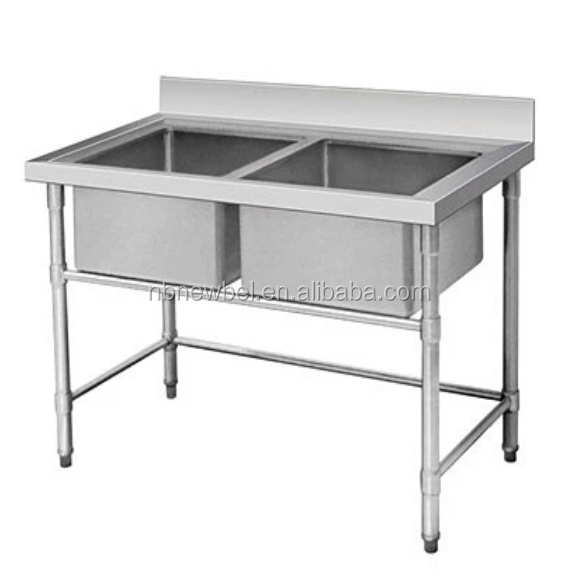 SK-1-1500L Good quality custom size stainless steel sink stand kitchen sink