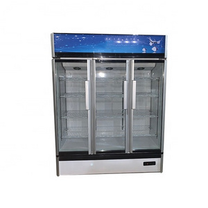 LC-1093 Vertical Refrigerated Showcase Cooler Upright Display Commercial Beverage Cooler Refrigerators