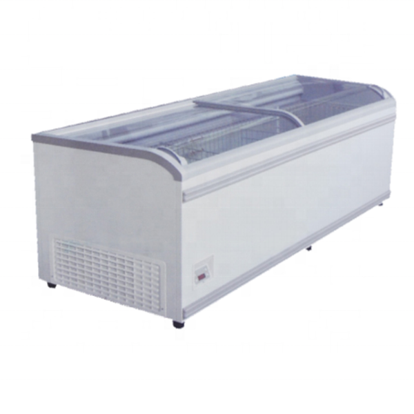 SD2500ZH   Supermarket deep freezer horizontal chest freezer with glass refrigerator and freezers