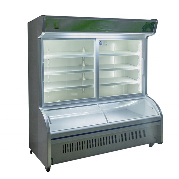 LSCD-1600 Glass Door Freezer Refrigerator Combined Machine Supermarkets Fridge