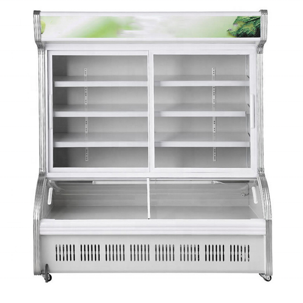 LSCD-1600 Glass Door Freezer Refrigerator Combined Machine Supermarkets Fridge