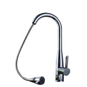 PRU-89 Single lever chrome pull out flexible CE kitchen faucet