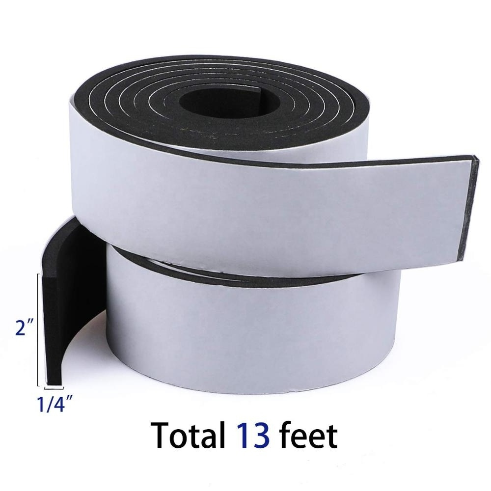 Foam rubber seal strip adhesive tape strips closed cell foam tape automotive weather stripping